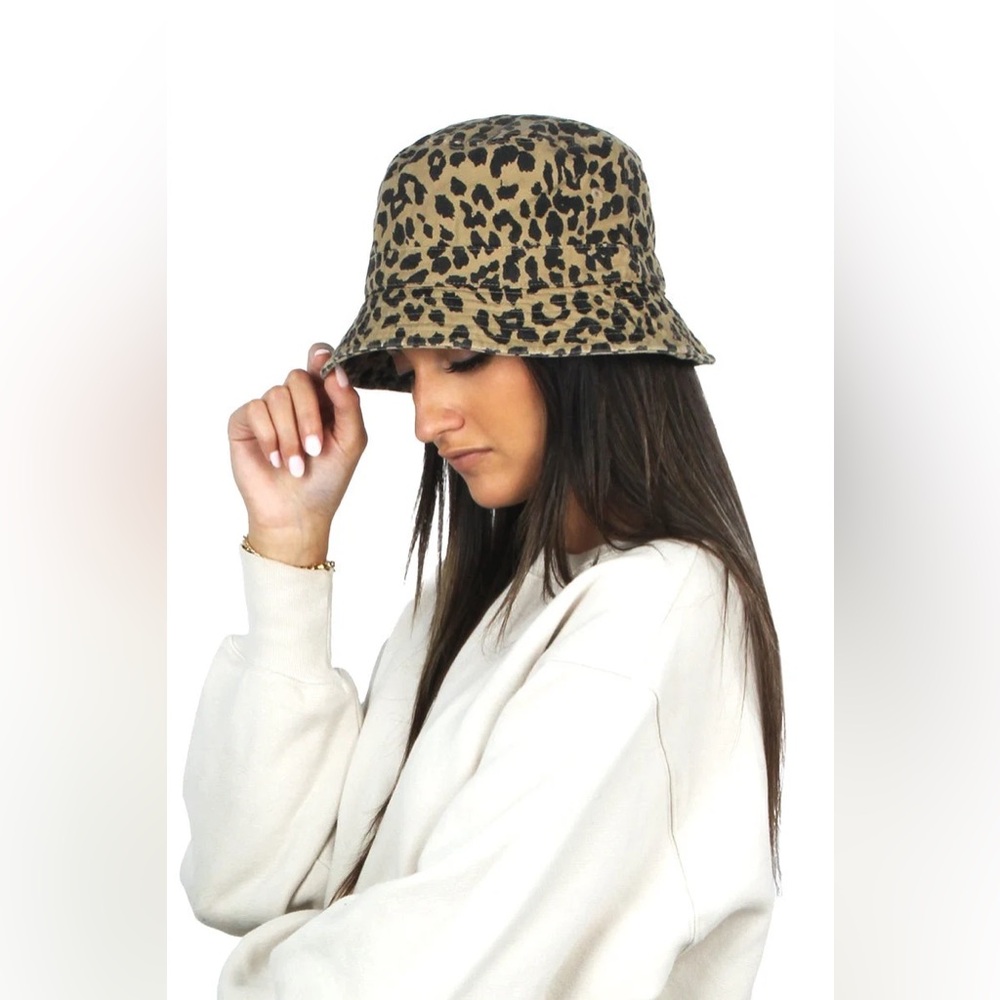 DAVID AND YOUNG Leopard Bucket Hat, One Size Active Wear, Rain & Sun hat
